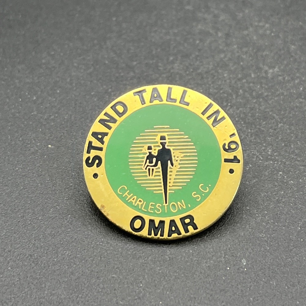 Stand Tall In 1991 Omar Charleston South Carolina Lapel‎ Hat Pin